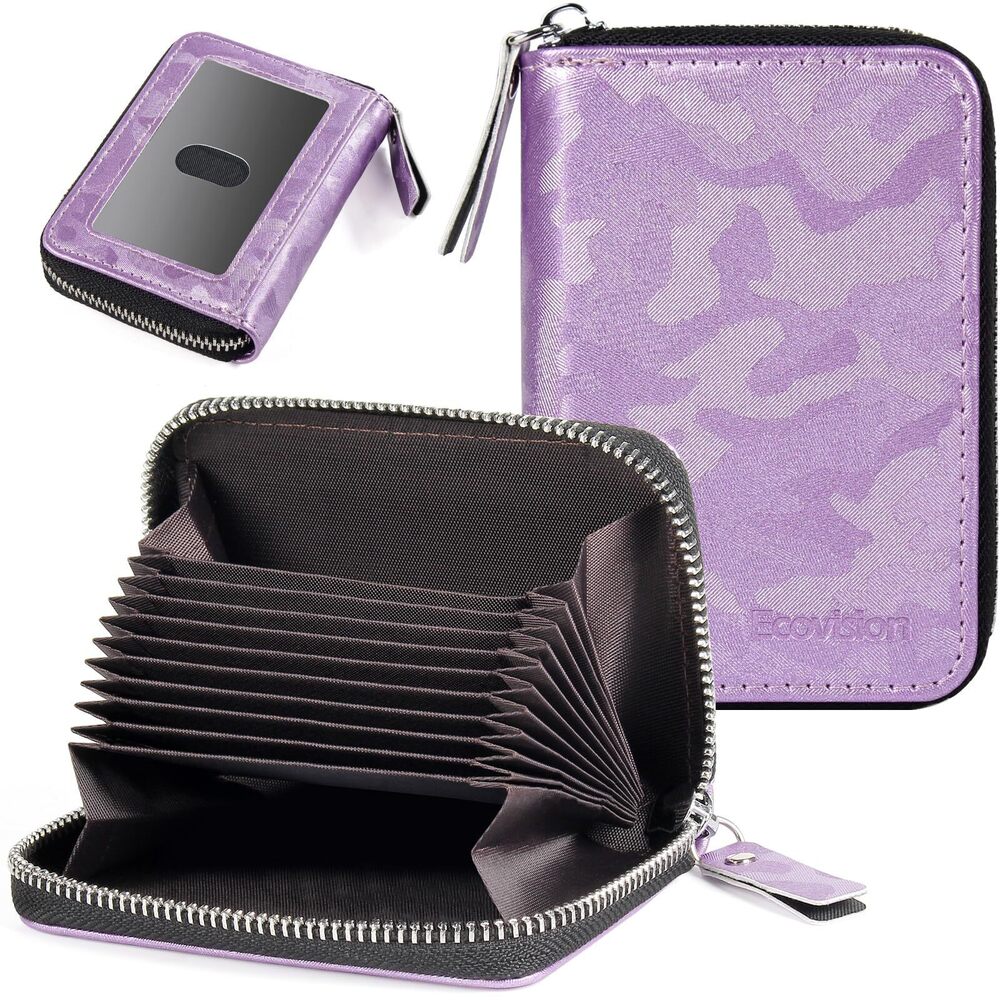 1373 Credit Card Wallet RFID Card Case Wallet Zipper Card Cases Holder